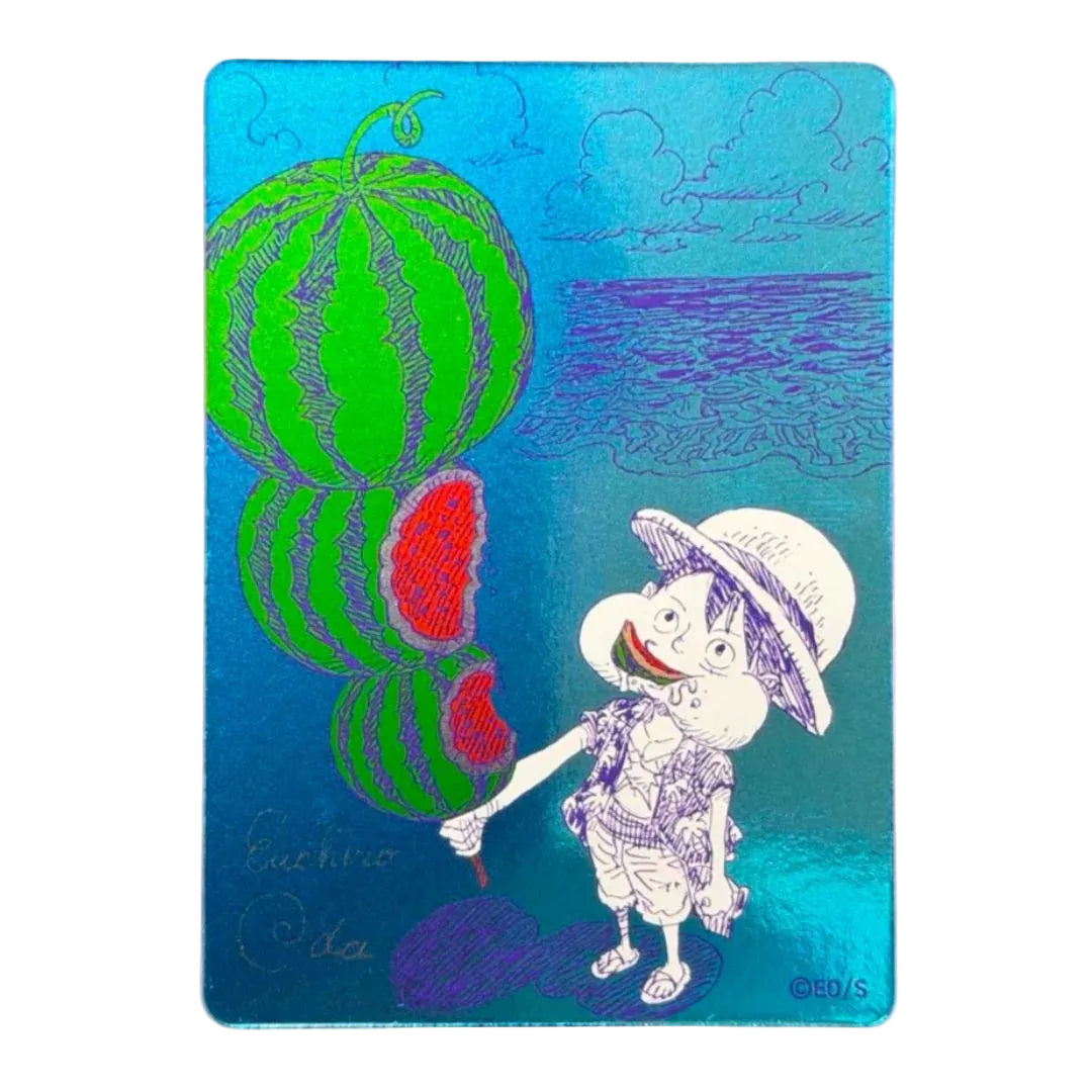 Promo Card One Piece Natsukomi 2026 Metakira Luffy Watermelon